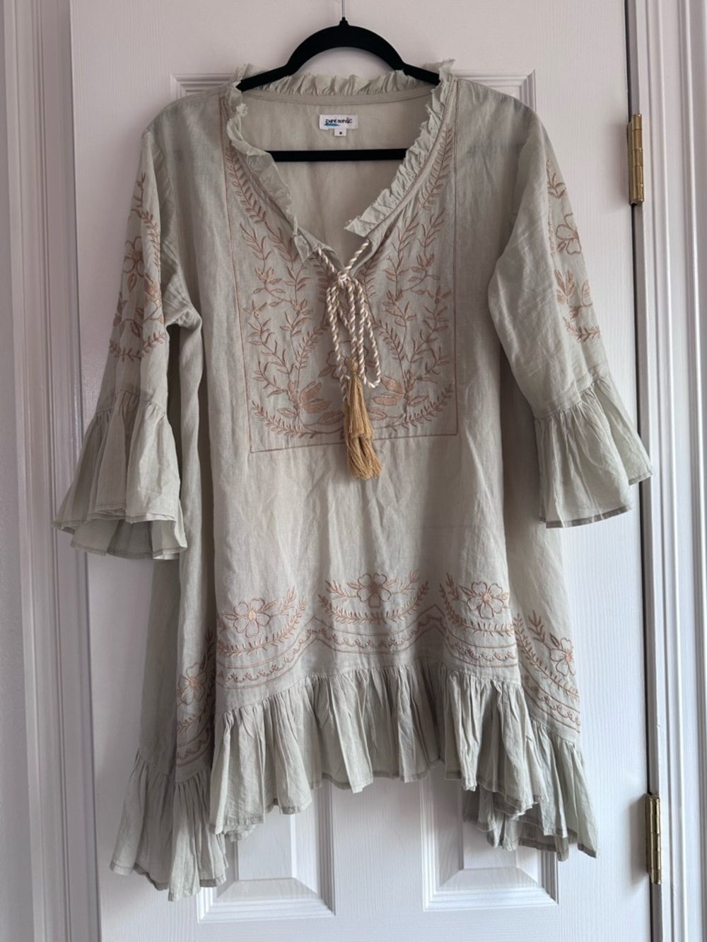Pure Nordic Women’s Asymmetric Top with front tie Size M - perfect condition